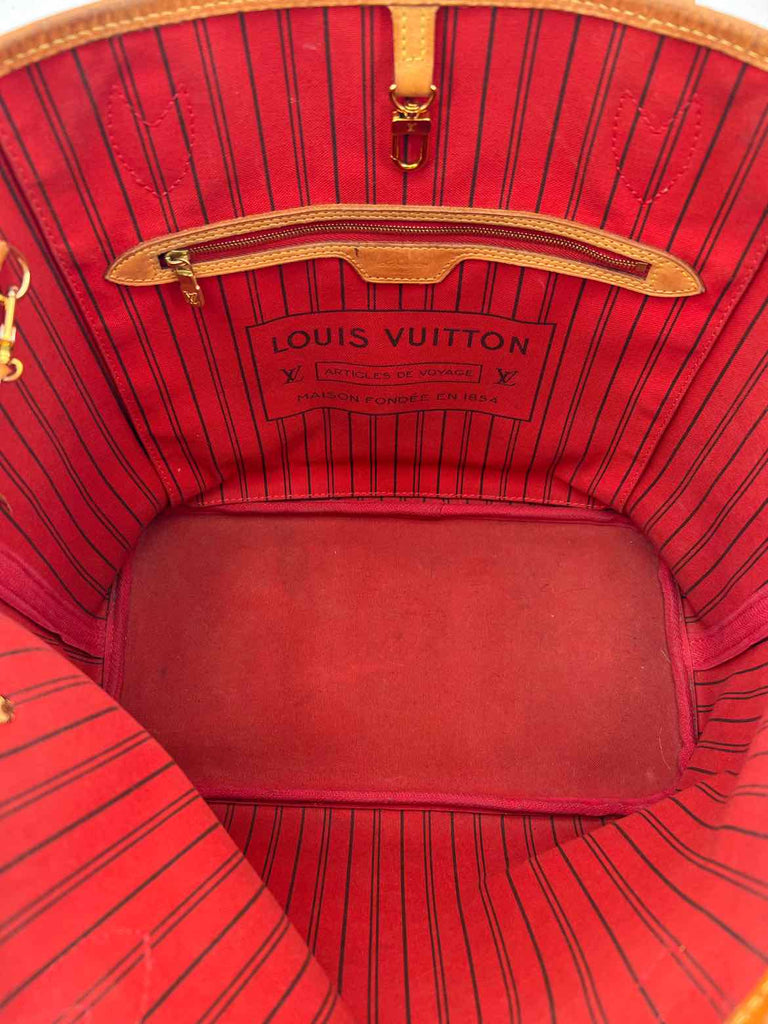 Louis Vuitton Neverfull MM "MONOGRAM CANVAS" Used Brown Size MM