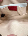 Gucci Belt Bag "MARMONT MATELASSE" New Red Size 38