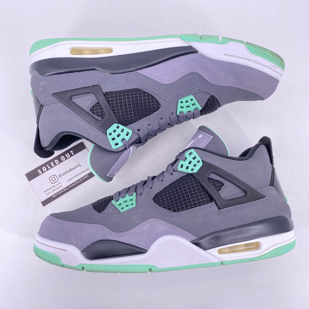 Air Jordan 4 Retro "Green Glow" 2013 Used Size 11.5