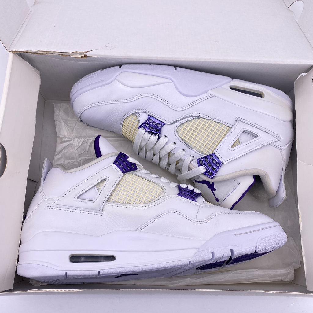 Air Jordan 4 Retro "Metallic Purple" 2020 Used Size 9.5