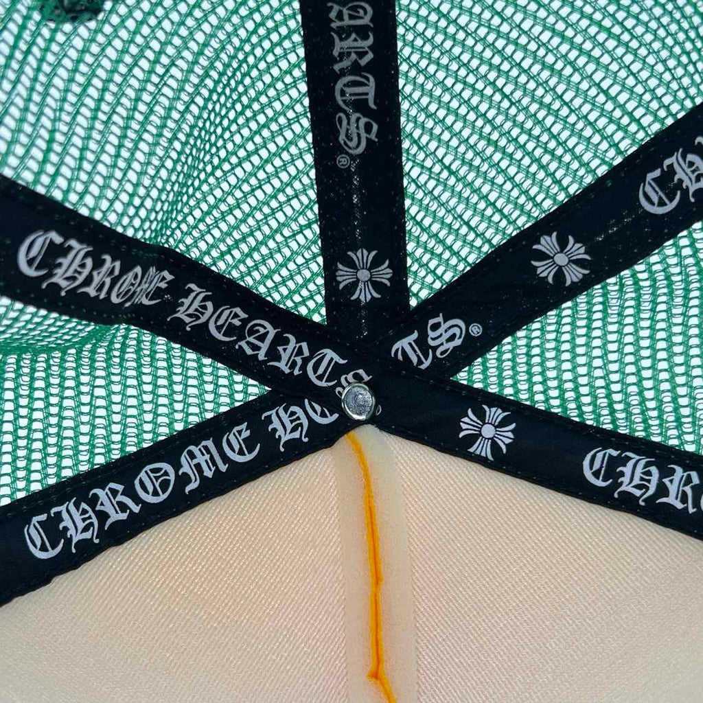Chrome Hearts Trucker Hat "SMILEY" Used Yellow Size OS