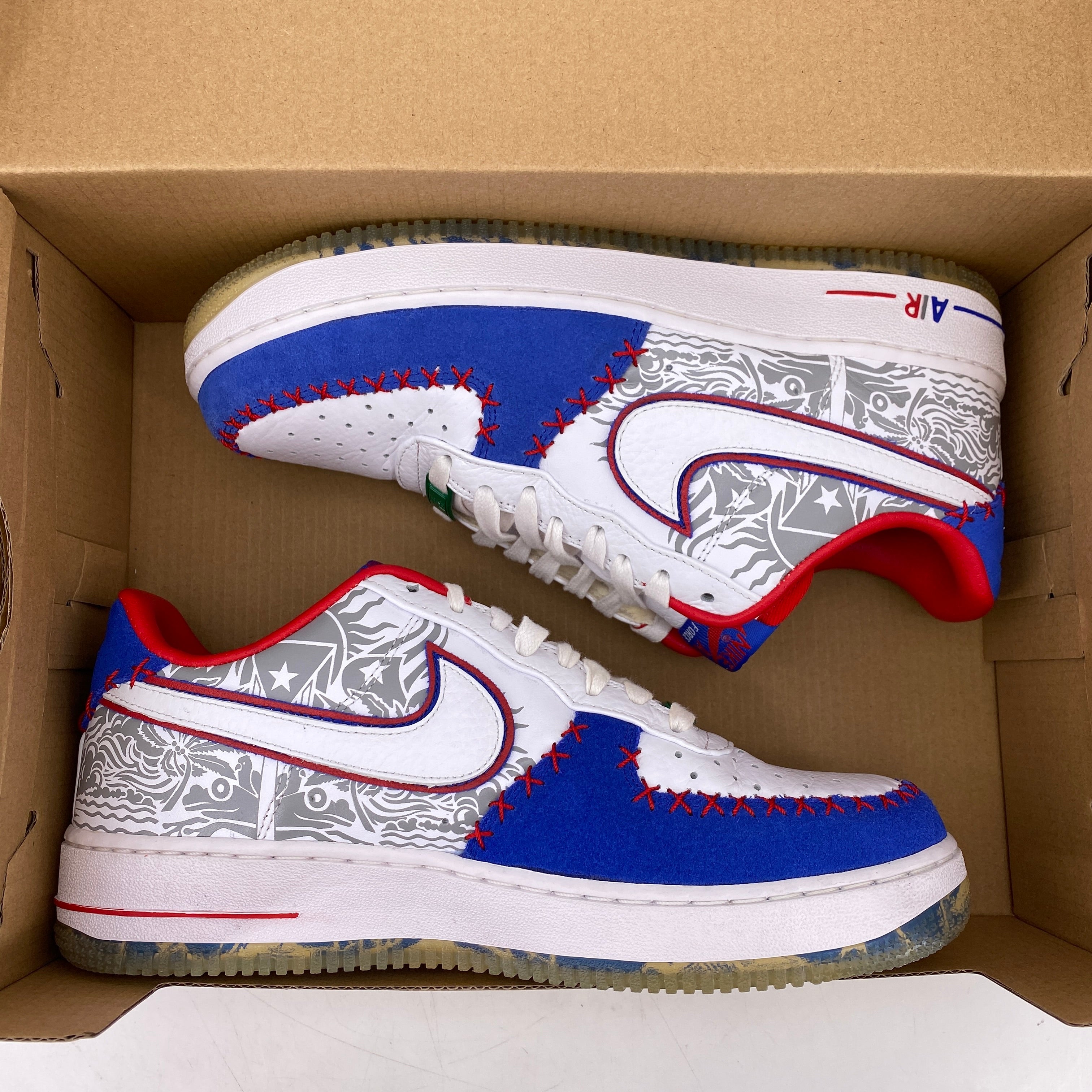 Nike Air Force 1 Low CMFT &quot;Puerto Rico&quot; 2013 Used Size 8