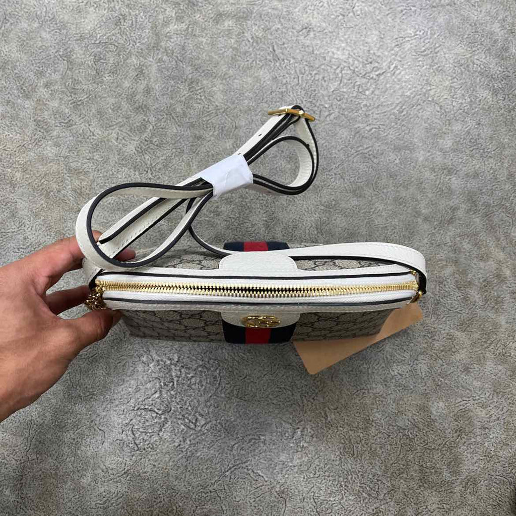 Gucci Shoulder Bag "OPHIDIA SUPREME" New Beige Size S
