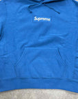 Supreme Hoodie "BOX LOGO" Blue Used Size S