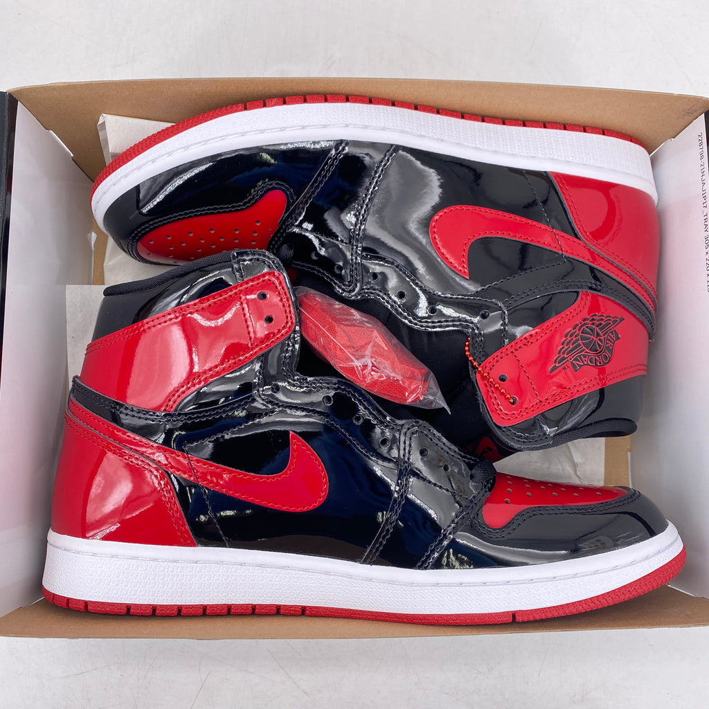 Air Jordan 1 Retro High OG "Patent Bred" 2021 New Size 9.5