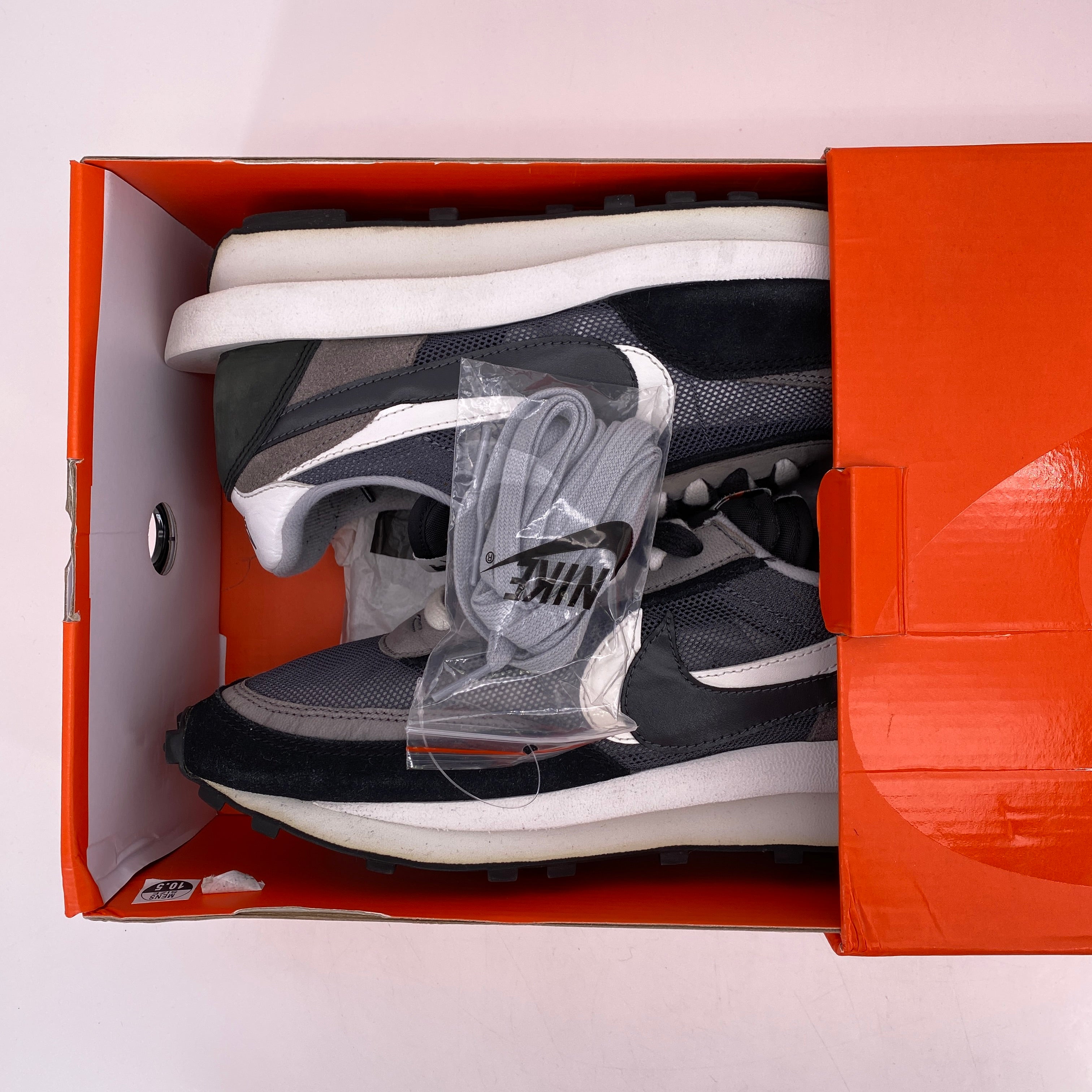 Nike LD WAFFLE / Sacai &quot;Sacai Black&quot; 2019 Used Size 10.5