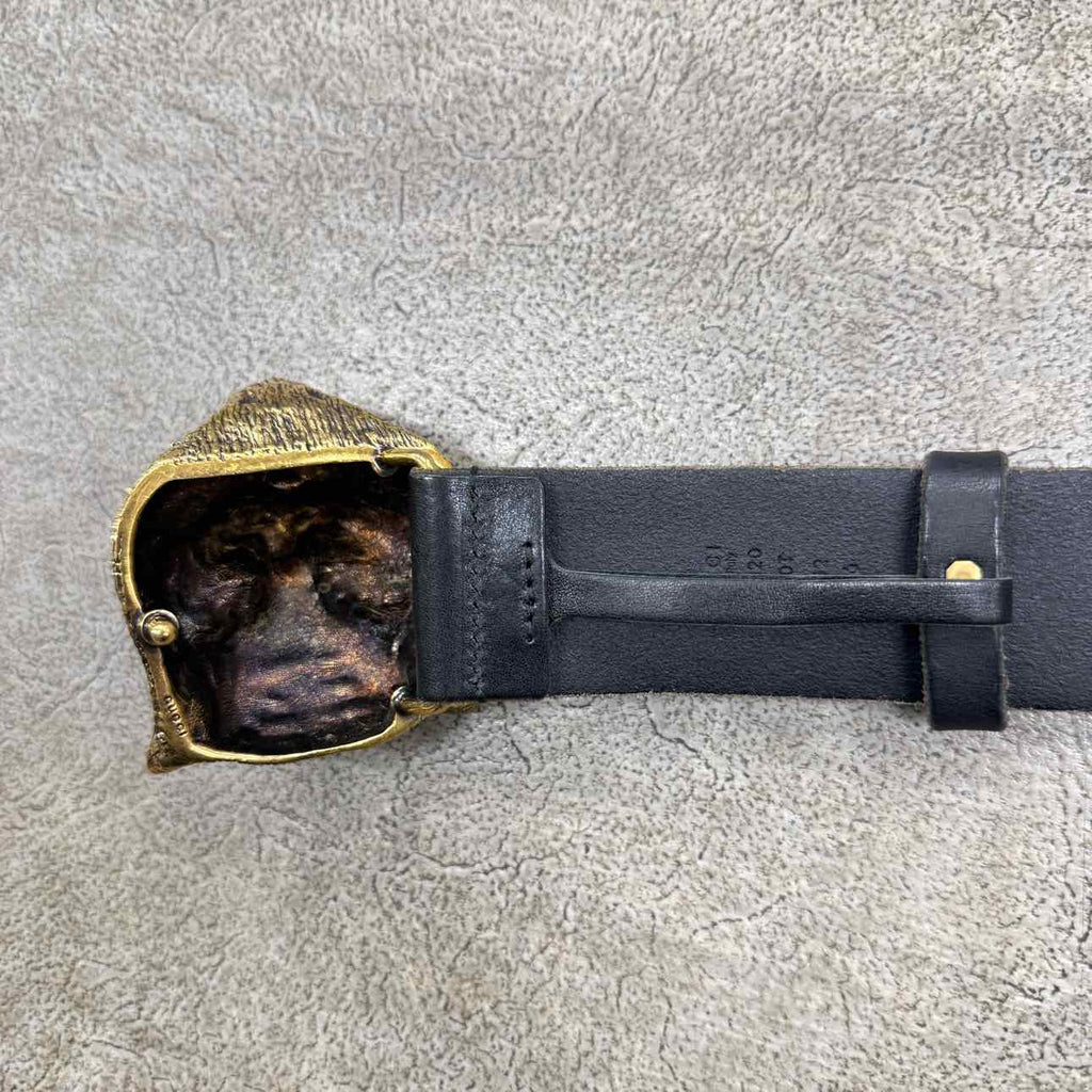 Gucci (W) Belt "TIGER" New Black Size 32