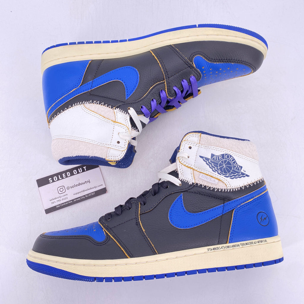 Air Jordan 1 Retro High OG "Union Fragment Sport Royal" 2026 Used Size 11