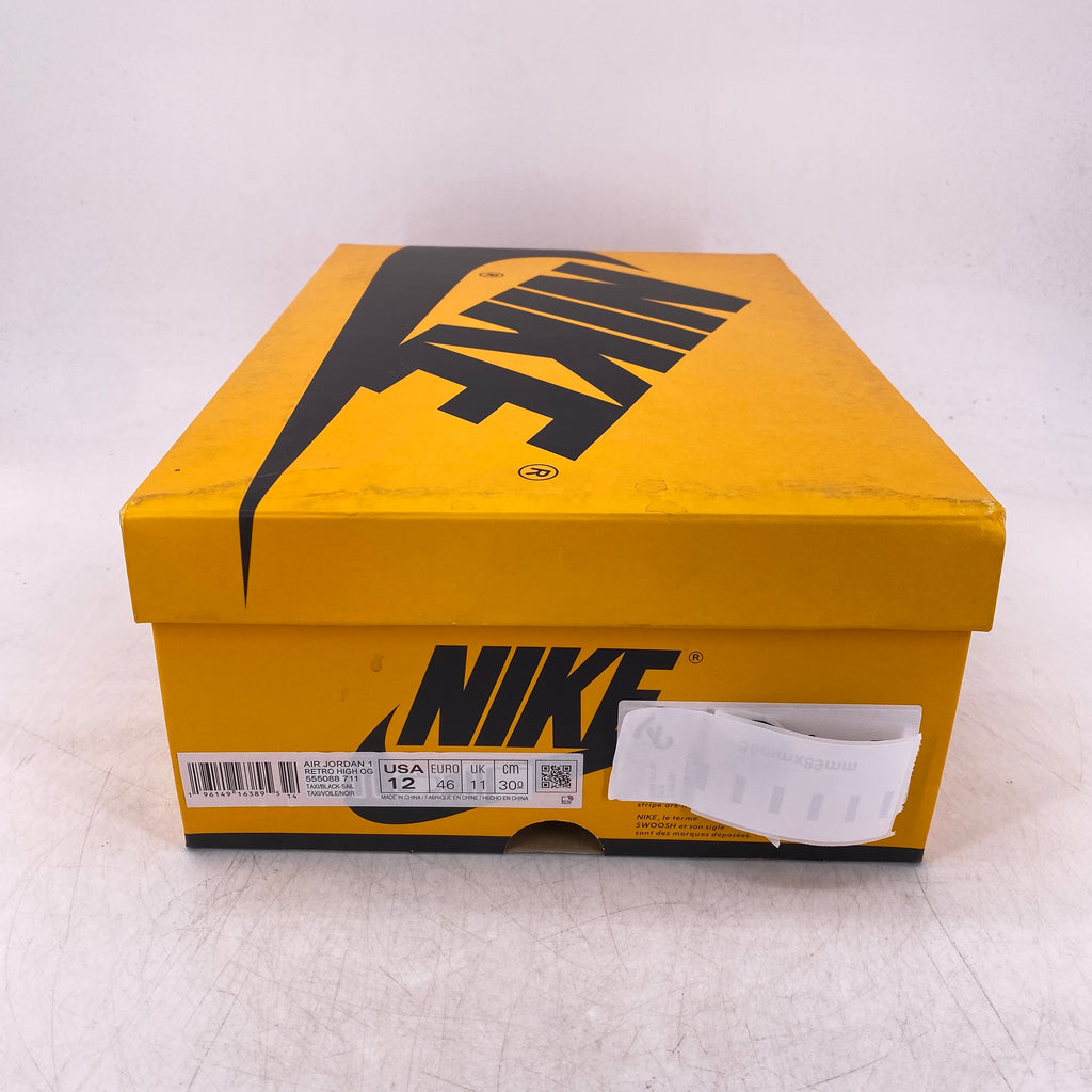 Air Jordan 1 Retro High OG "Taxi" 2022 New Size 12