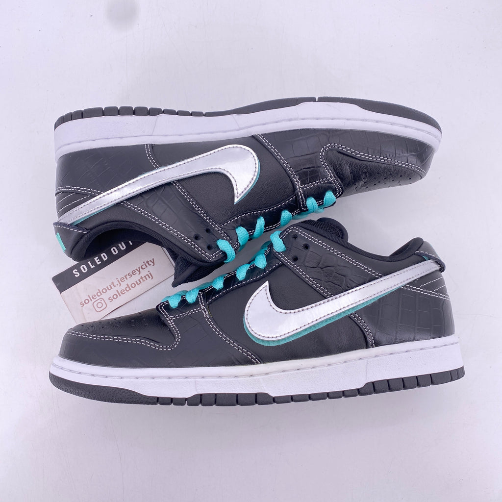 Nike SB Dunk Low Pro "Black Diamond" 2018 Used Size 9