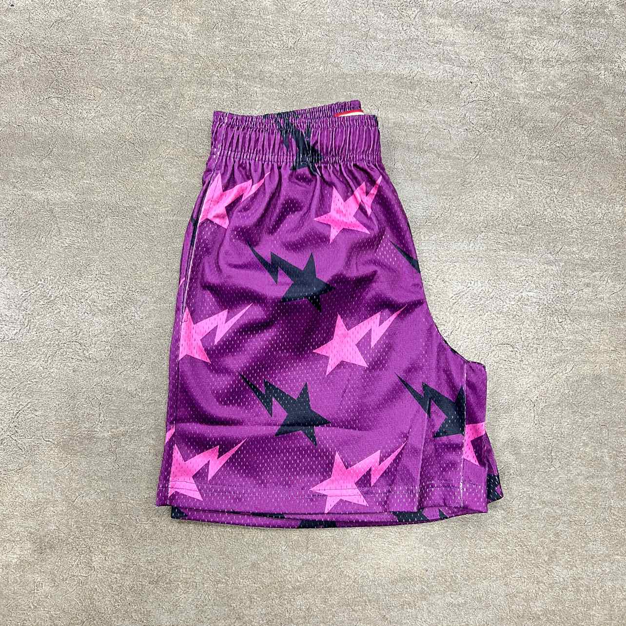 Eric Emanuel Mesh Shorts &quot;EE BAPE&quot; Purple New Size M