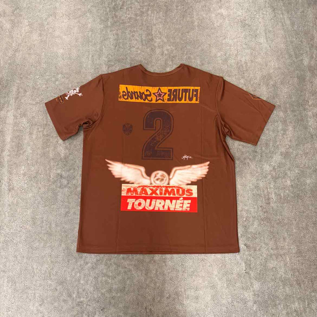 Travis Scott T-Shirt "CIRCUS MAXIMUS TOUR" Brown Used Size XL