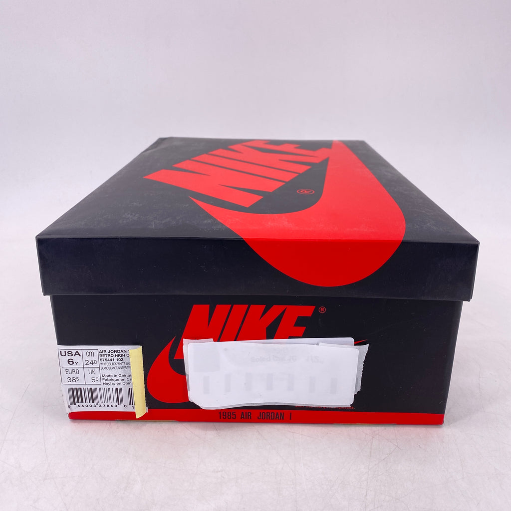 Air Jordan (GS) 1 Retro High OG "Ying Yang White" 2016 New Size 6Y