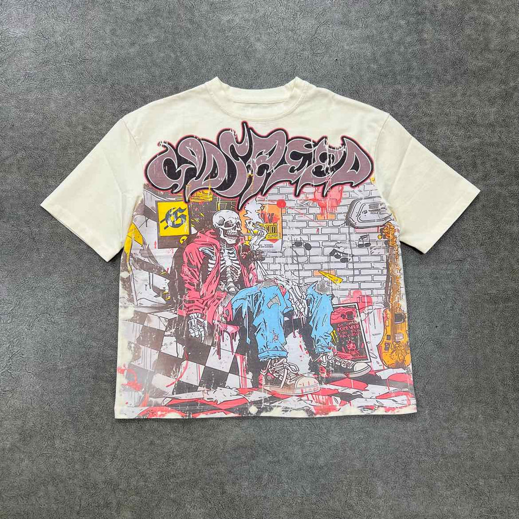 Godspeed T-Shirt "STONER" Cream New Size L