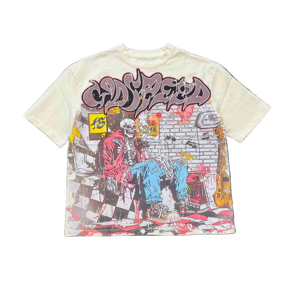 Godspeed T-Shirt "STONER" Cream New Size L