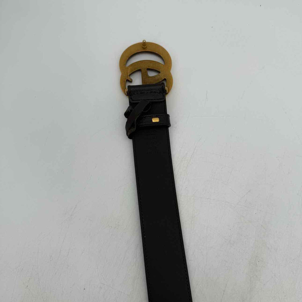 Gucci Belt "GOLD BUCKLE" Used Brown Size 38