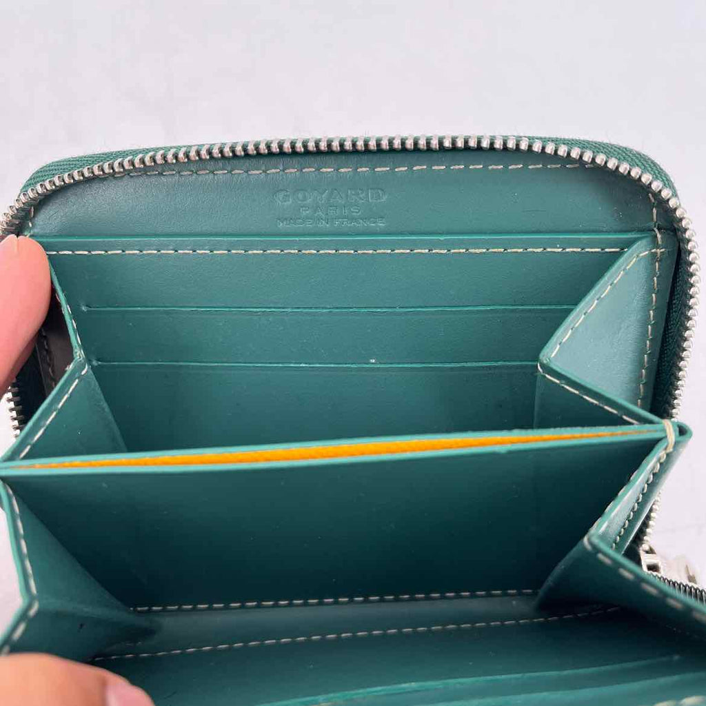 Goyard Wallet "MATIGNON" Used Green Size OS