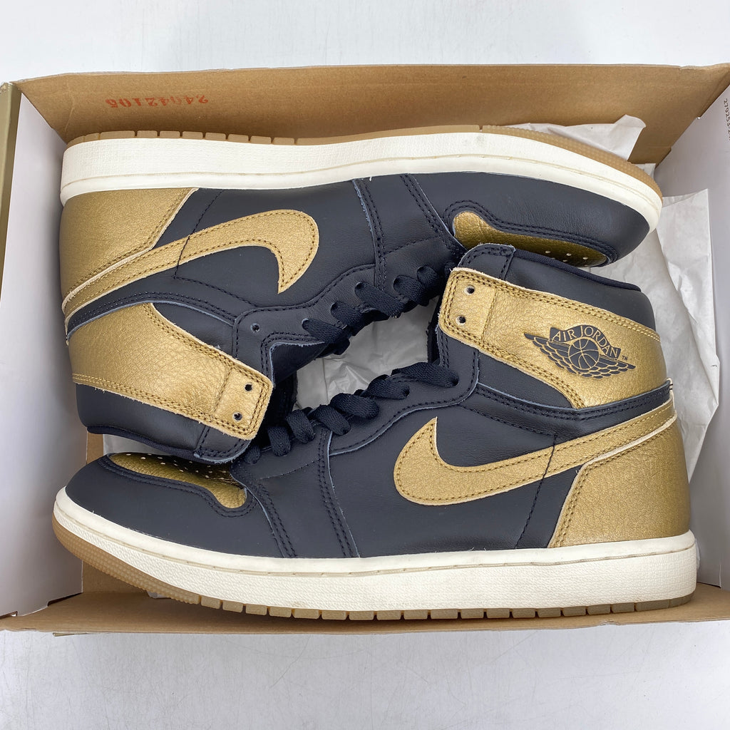 Air Jordan 1 Retro High OG "Black Metallic Gold" 2024 Used Size 10.5