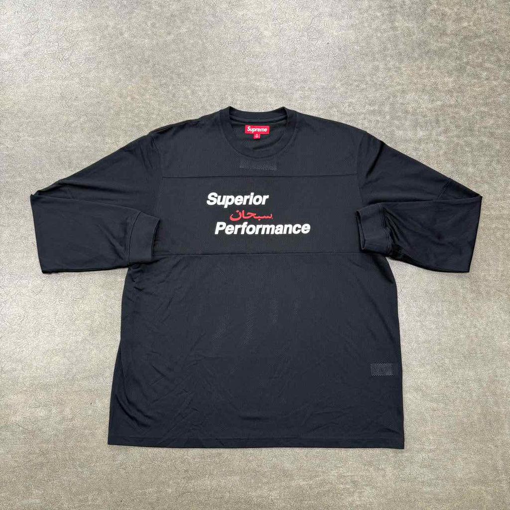 Supreme Long Sleeve "ARABIX MESH" Black New Size XL