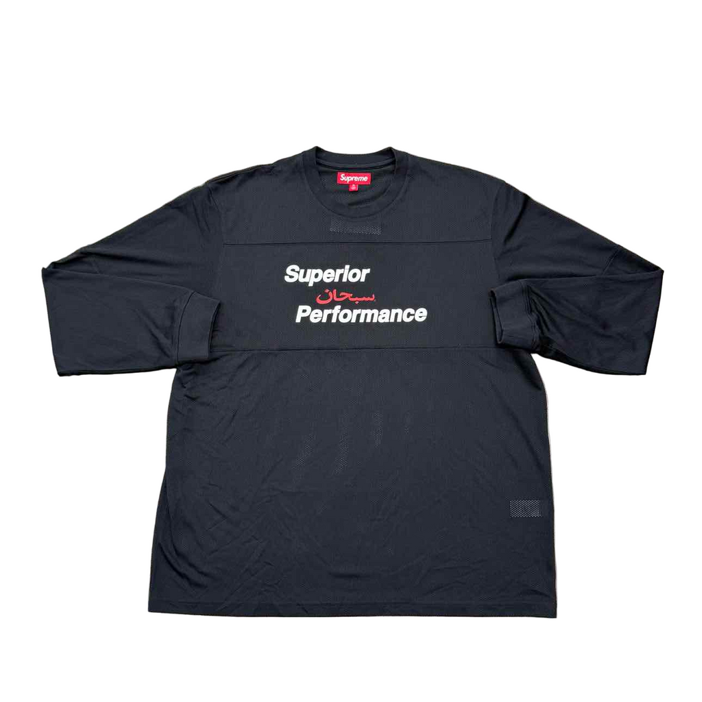 Supreme Long Sleeve "ARABIX MESH" Black New Size XL