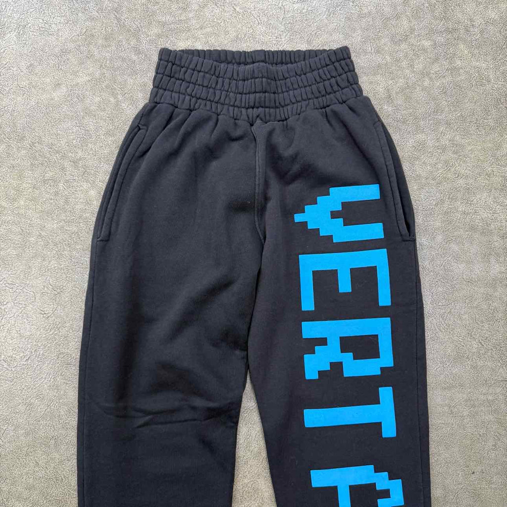 Vertabrae Sweatpants "LOGO BLUE" Black Used Size M
