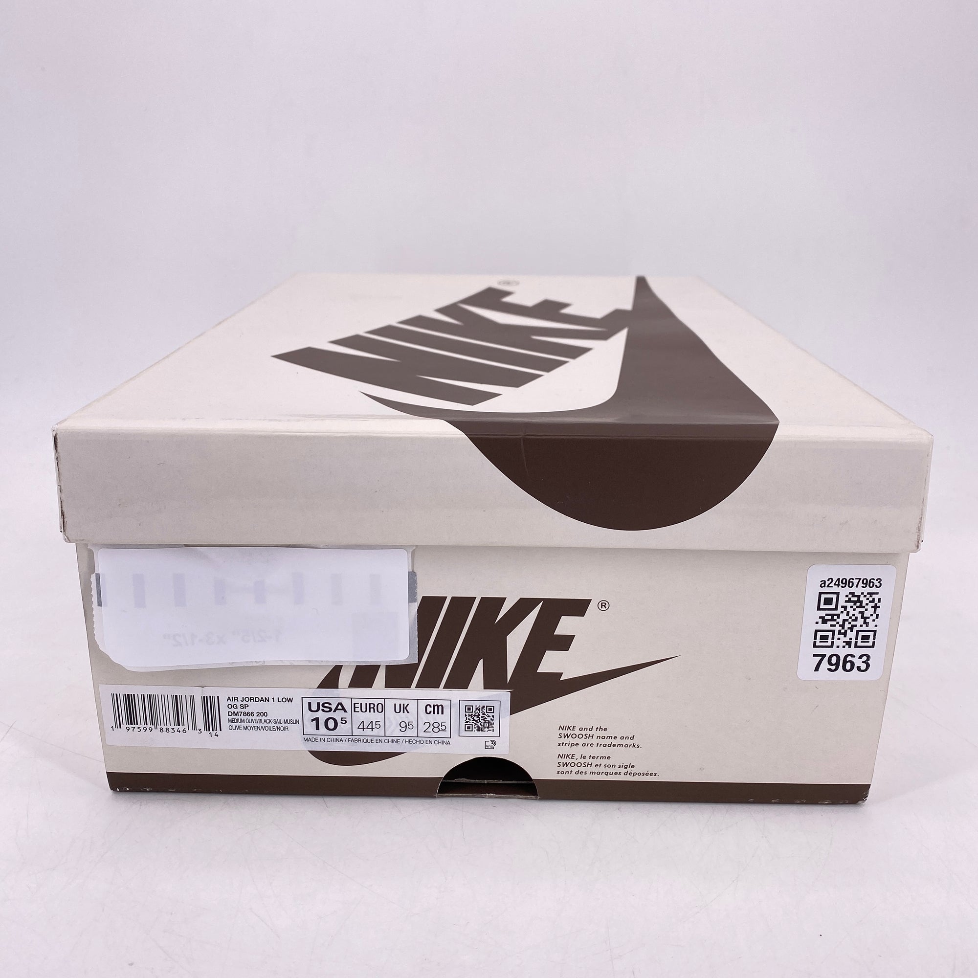 Air Jordan 1 Retro Low &quot;Travis Scott Medium Olive&quot; 2024 New Size 10.5