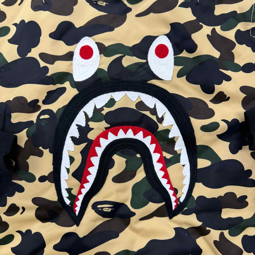 Bape Jacket "1ST CAMO SHARK" Yellow New Size XL