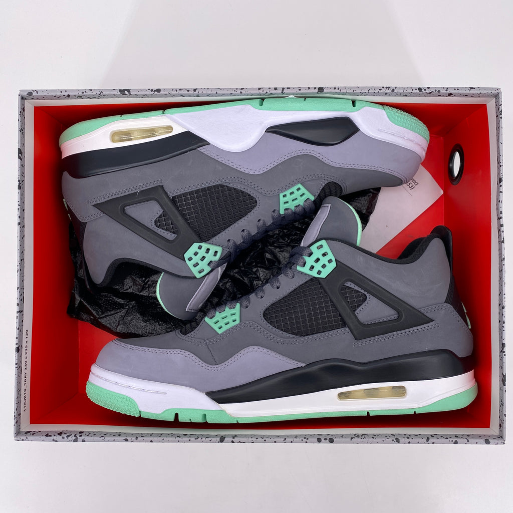 Air Jordan 4 Retro "Green Glow" 2013 Used Size 10