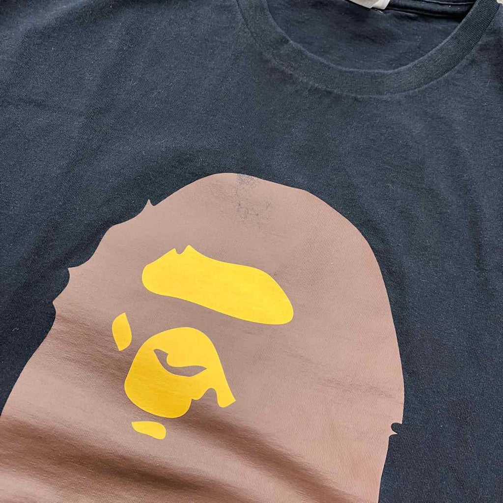 Bape T-Shirt "APE HEAD" Black Used Size 3XL