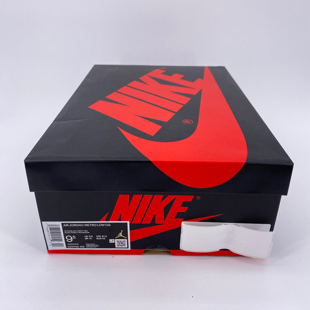 Air Jordan 1 Retro Low "Black Toe" 2023 New Size 9.5