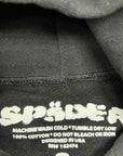 Sp5der Hoodie "RHINESTONE" Black New Size XL