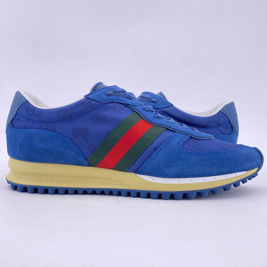 Gucci Low Top "Re-Motion Canvas Blue"  New Size 10.5G