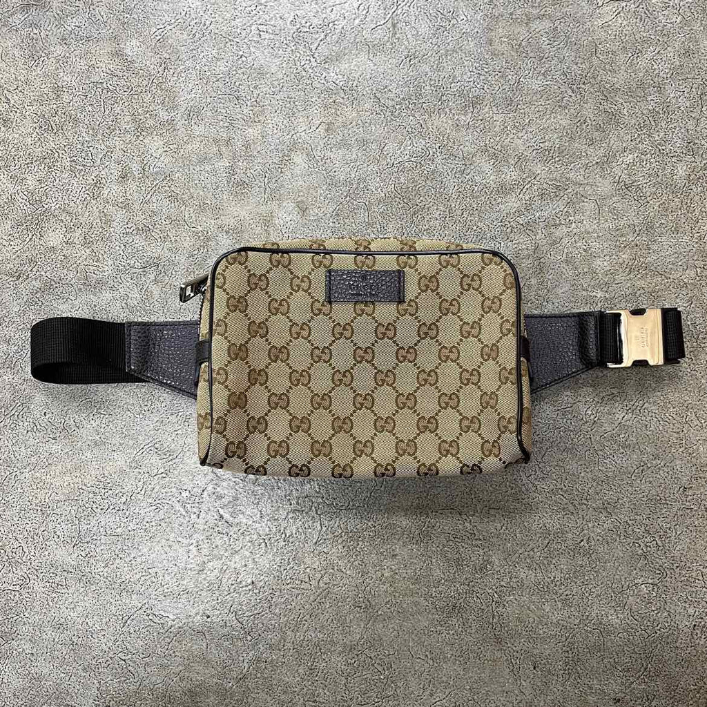 Gucci Waist Bag "CANVAS" Used Beige