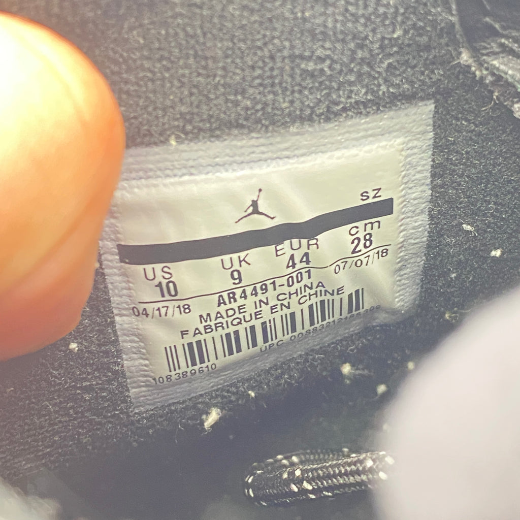 Air Jordan 9 Retro Boot "Black Concord" 2018 Used Size 10