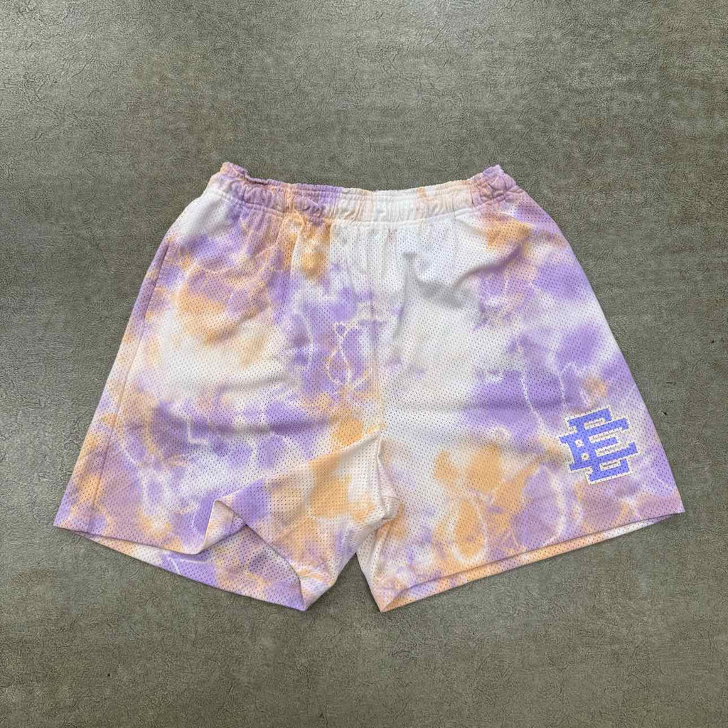 Eric Emanuel Mesh Shorts "TIE DYE" Purple New Size 2XL