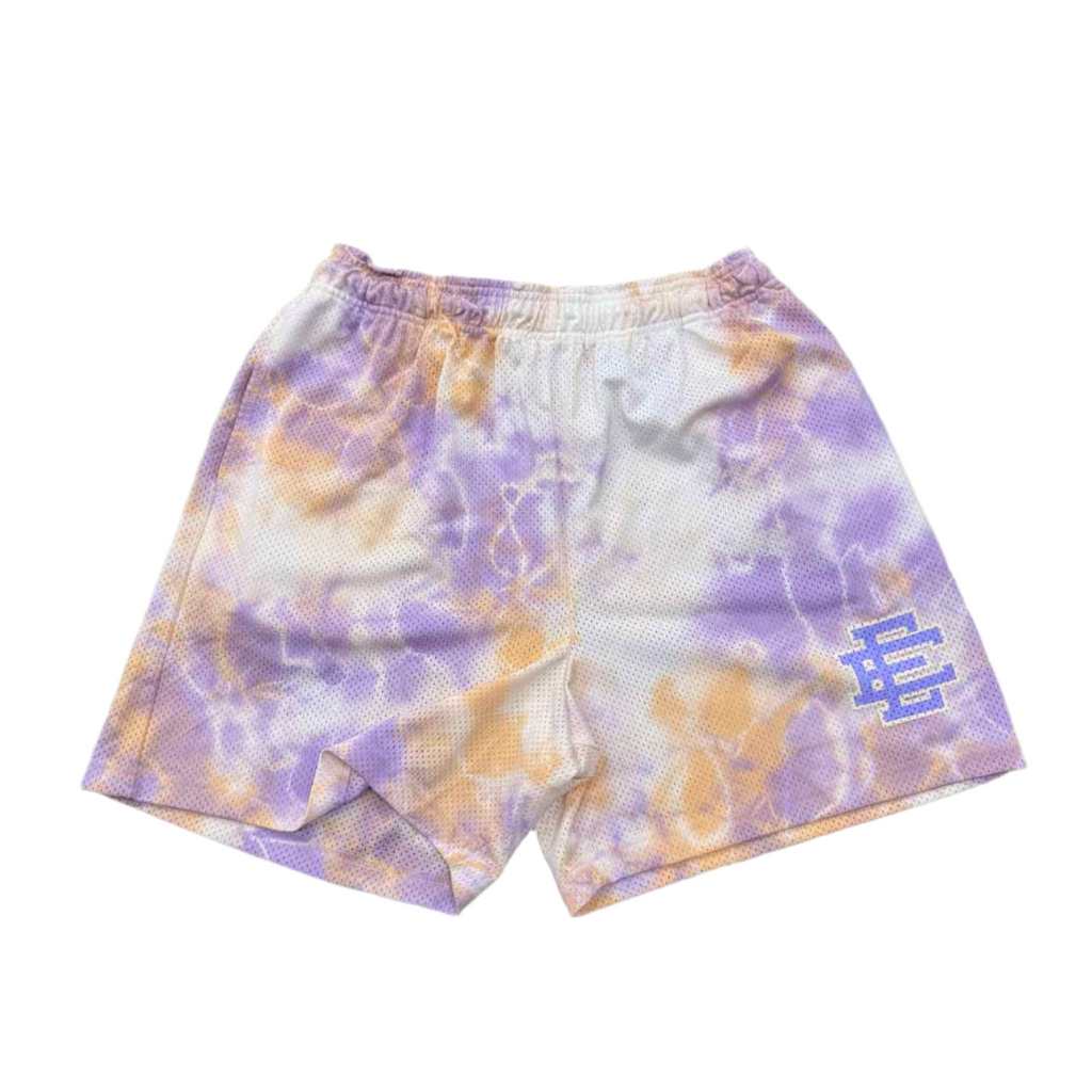 Eric Emanuel Mesh Shorts "TIE DYE" Purple New Size 2XL