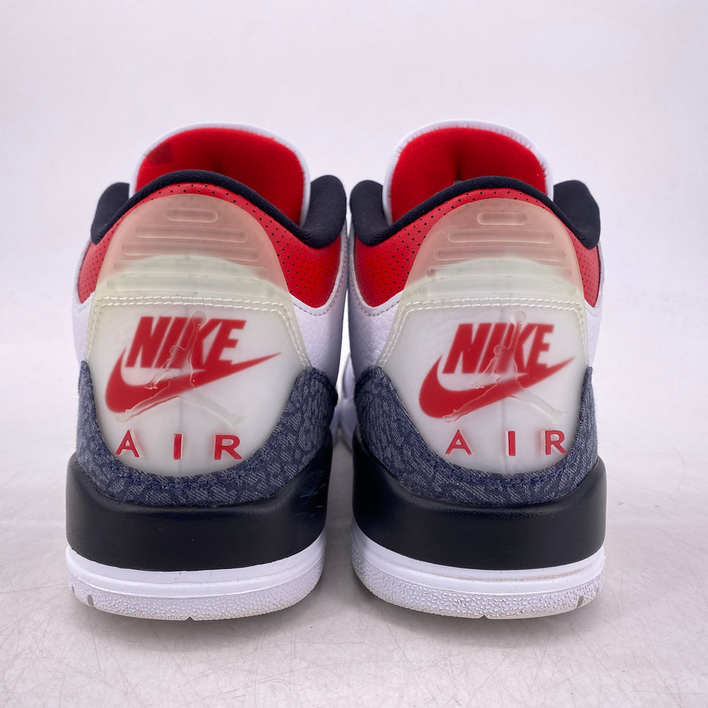 Air Jordan 3 Retro "Fire Red Denim" 2020 Used Size 9