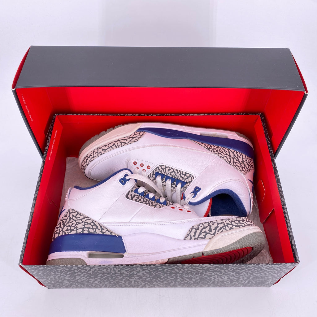 Air Jordan 3 Retro "True Blue" 2016 Used Size 10