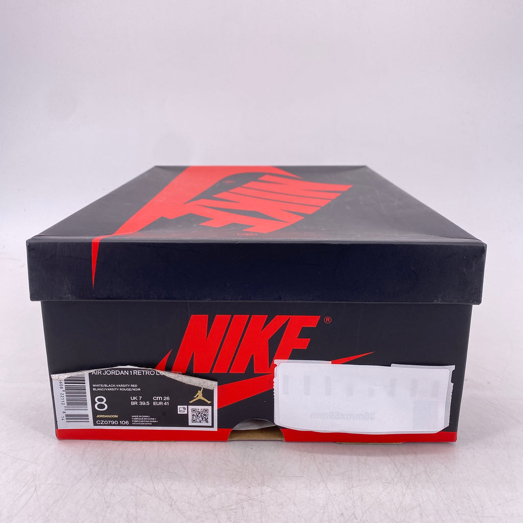 Air Jordan 1 Retro Low "Black Toe" 2023 Used Size 8