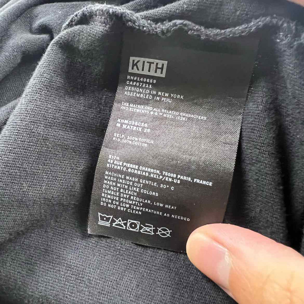 Kith T-Shirt "THE AGENT JUST US" Black Used Size XL