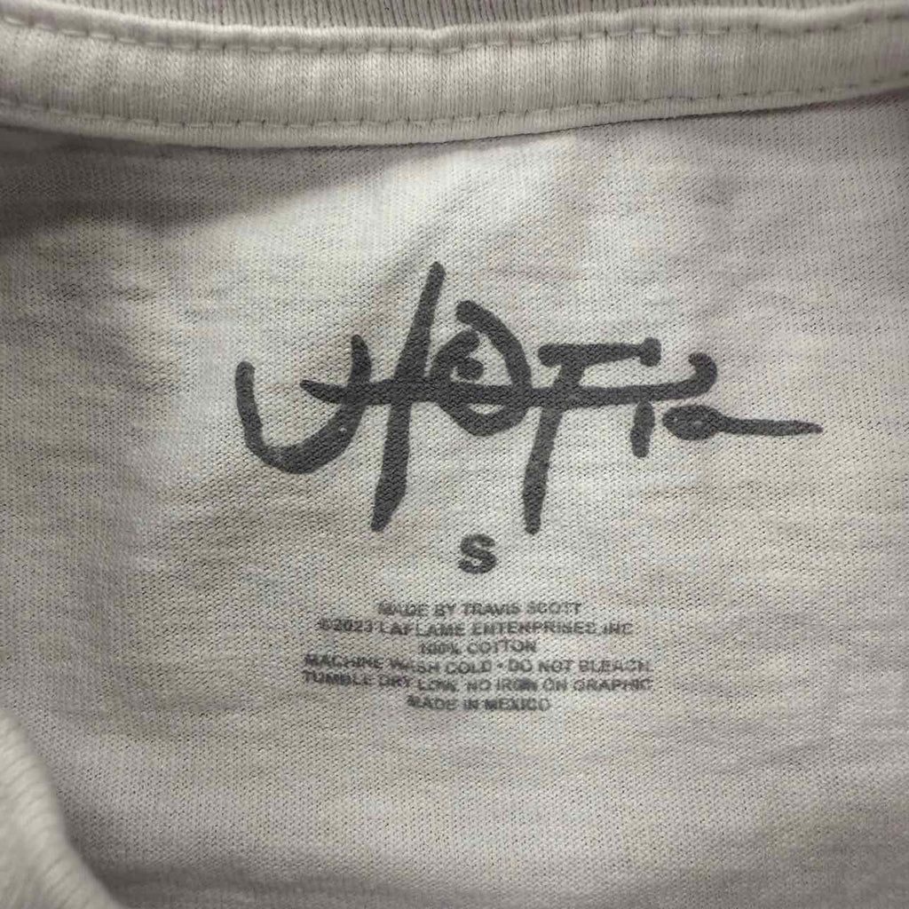 Travis Scott T-Shirt "4TH ALBUM" White Used Size S
