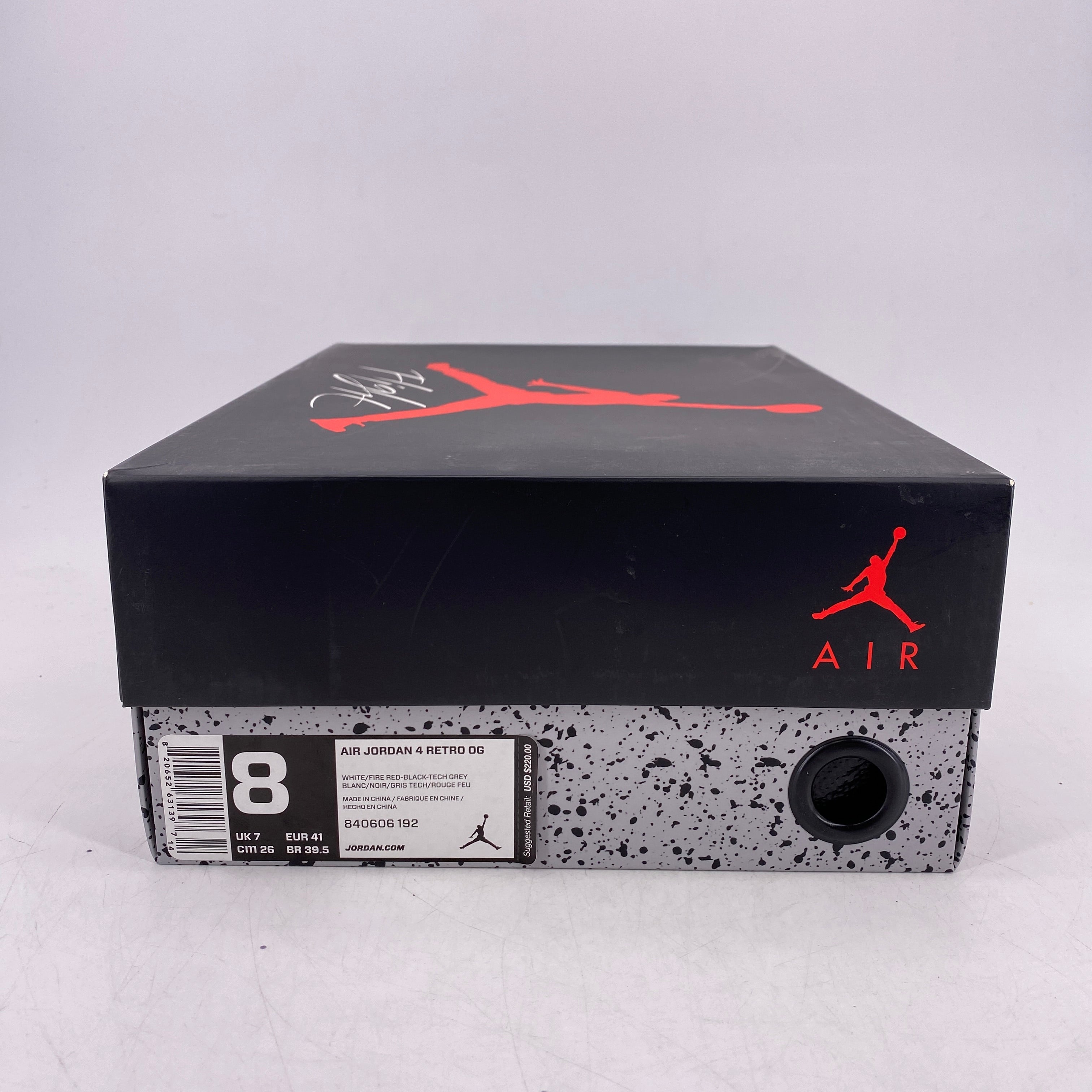 Air Jordan 4 Retro &quot;White Cement&quot; 2016 Used Size 8