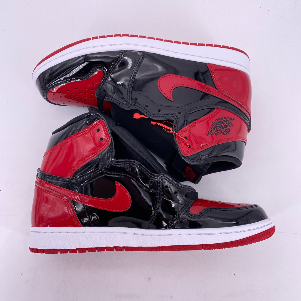 Air Jordan 1 Retro High OG "Patent Bred" 2021 New Size 8