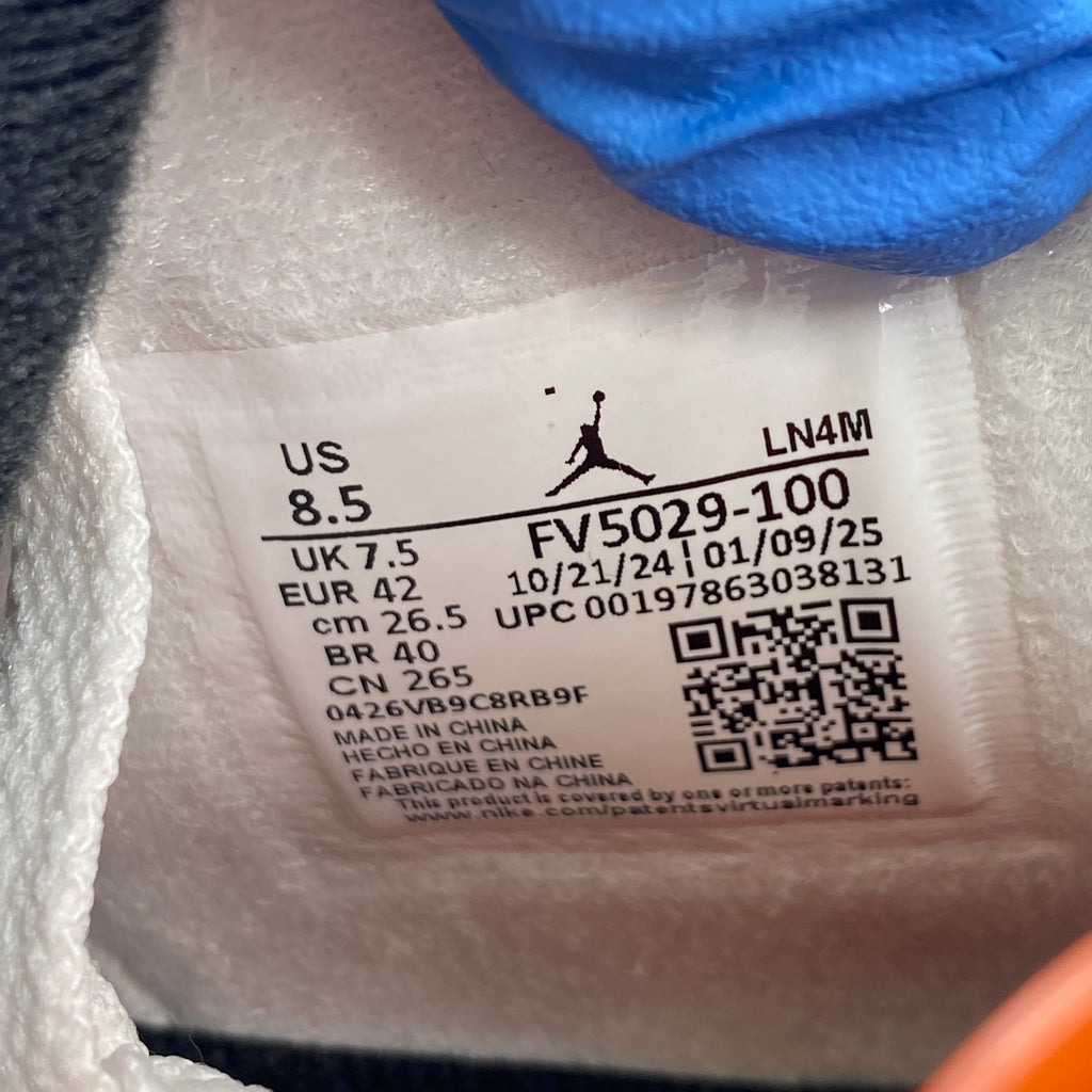 Air Jordan 4 Retro "White Cement" 2025 New Size 8.5