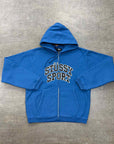 Stussy Zip Up "SPORT LOGO" Blue New Size 2XL