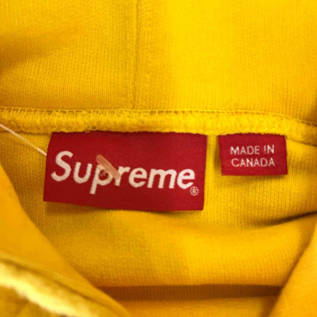 Supreme Hoodie "REVERSE FLEECE" Yellow New Size XL
