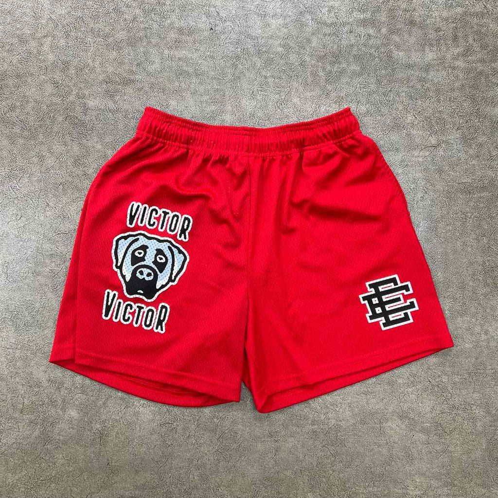 Eric Emanuel Shorts "VICTOR VICTOR" Red Used Size XL