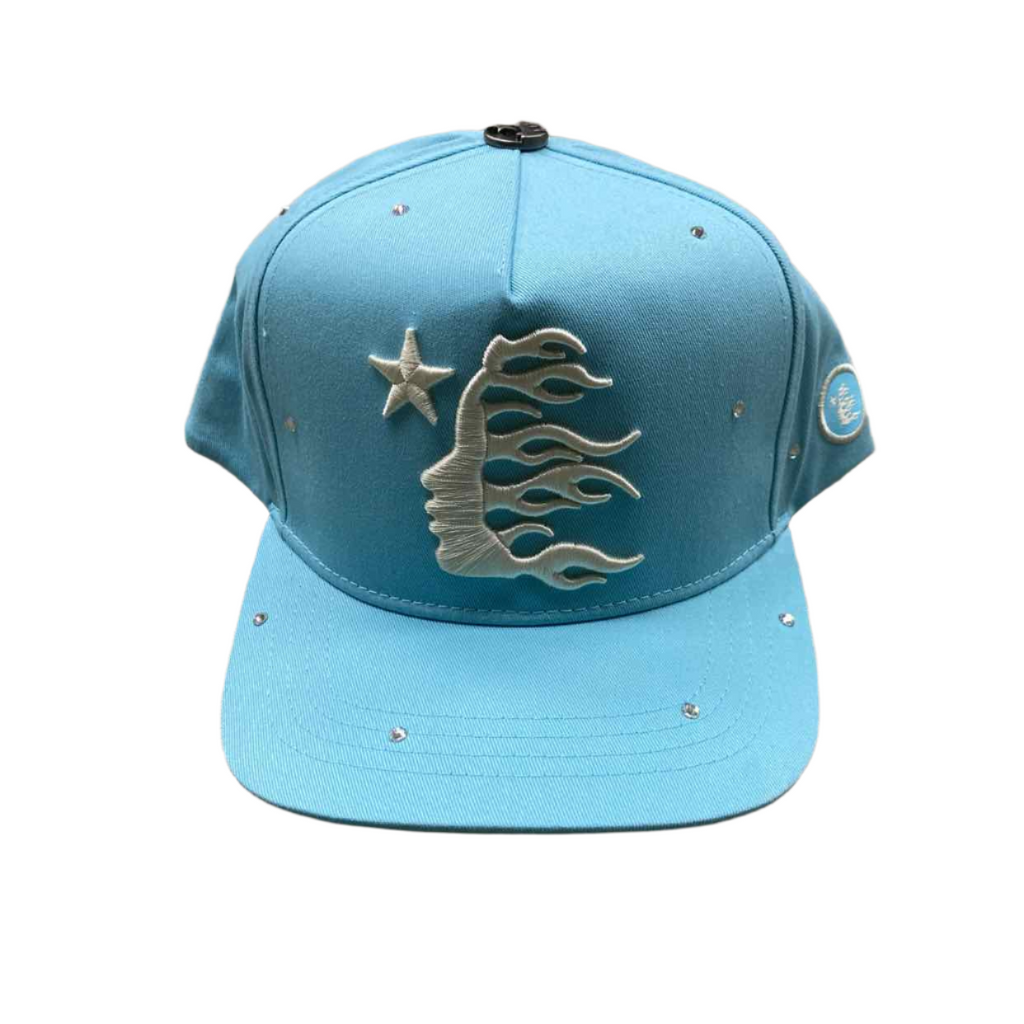 Hellstar Snapback "RHINESTONE" New Baby Blue Size OS