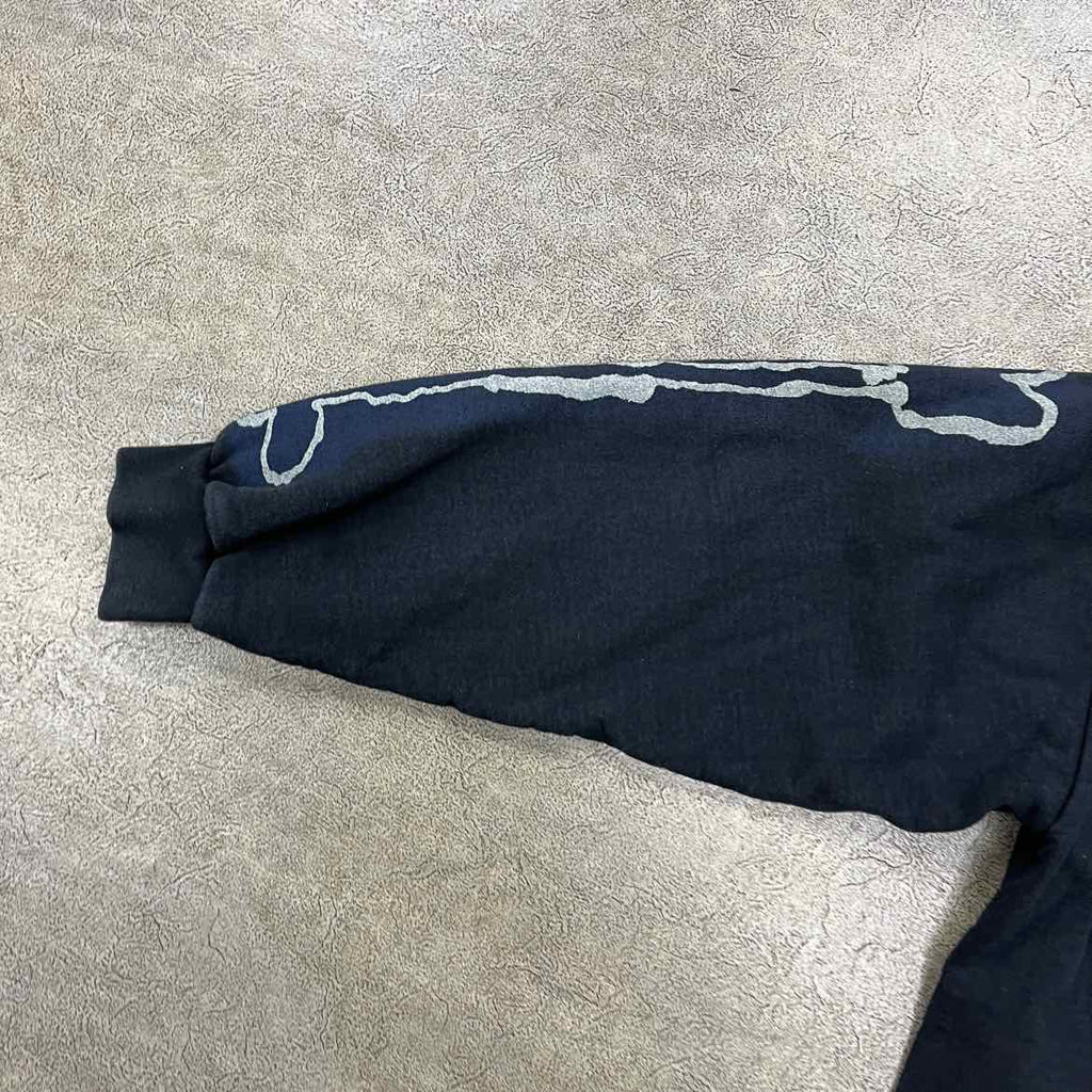 Travis Scott Zip Up "SKELETON" Black Used Size 2XL