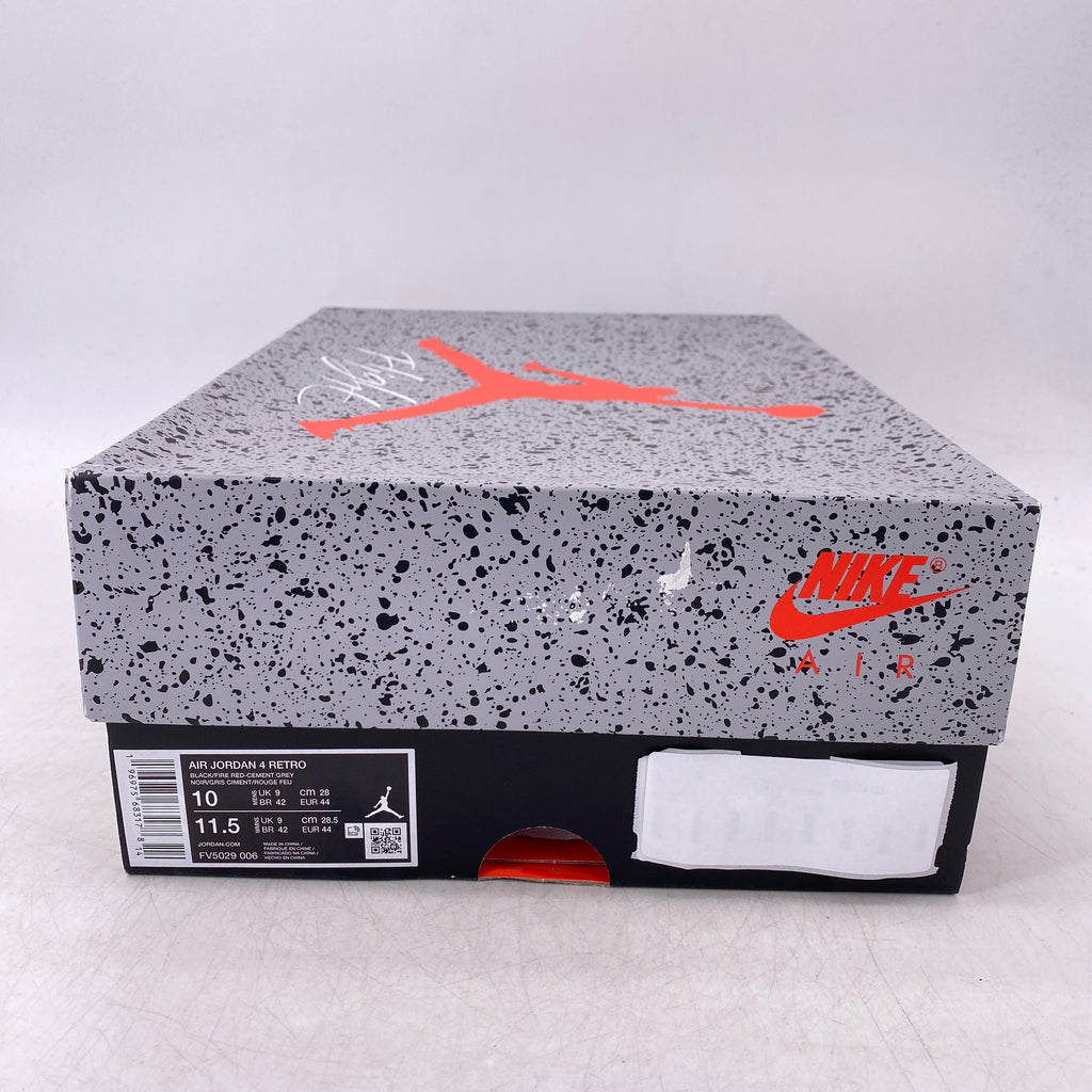 Air Jordan 4 Retro "Bred Reimagined" 2024 New Size 10